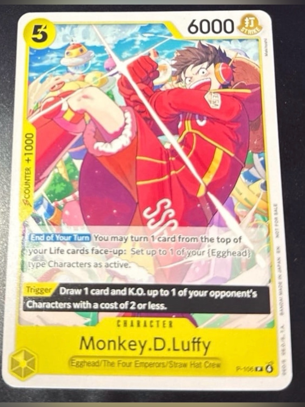 Monkey D Luffy store tournament 2025 Vol4 promo OP-PR Set Trading Cards NM